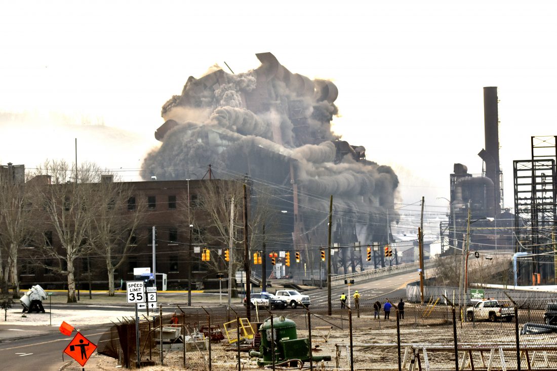 Weirton’s Skyline Changes Forever as Former Basic Oxygen Plant Comes Crashing Down News